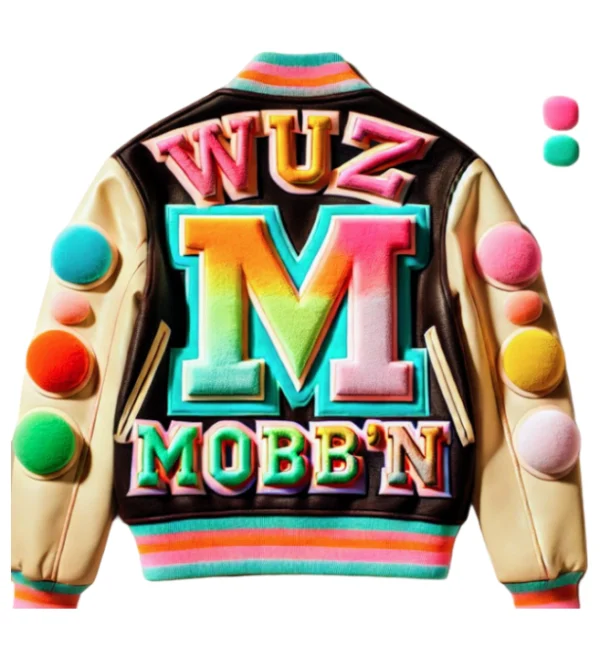 Wuz! Mobb'n Letterman Jacket